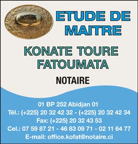ETUDE DE MAITRE KONATE TOURE FATOUMATA