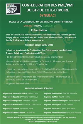 SYNEBACI (CONFÉDÉRATION DES PME-PMI DU BTP DE CÔTE D’IVOIRE)