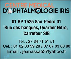 CENTRE MEDICAL D'OPHTALMOLOGIE IRIS - SARL