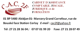 CAC2F (CABINET D'ASSISTANCE COMPTABLE FISCALE JURIDIQUE ET DE FORMATION)